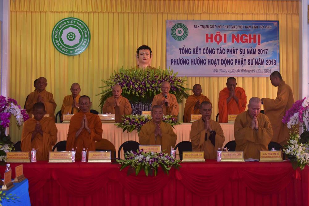 Trà Vinh: Hoà thượng Chủ tịch chứng minh Hội nghị tổng kết Phật sự