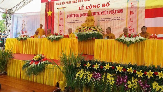 Ninh Bình: Lễ công bố quyết định bổ nhiệm trụ trì chùa Phật Sơn