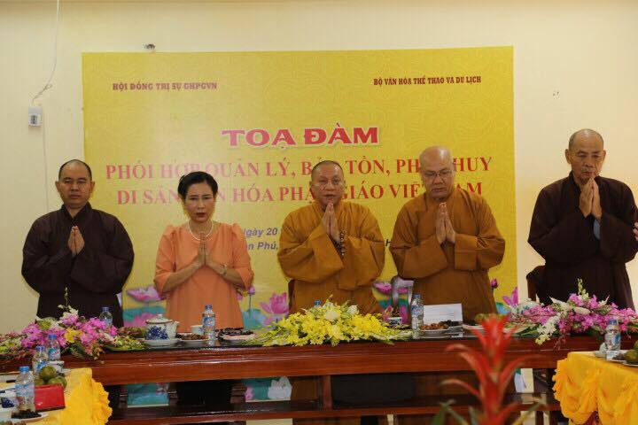 Tọa đàm "Phối hợp quản lý, bảo tồn, phát huy di sản văn hoá Phật giáo Việt Nam"