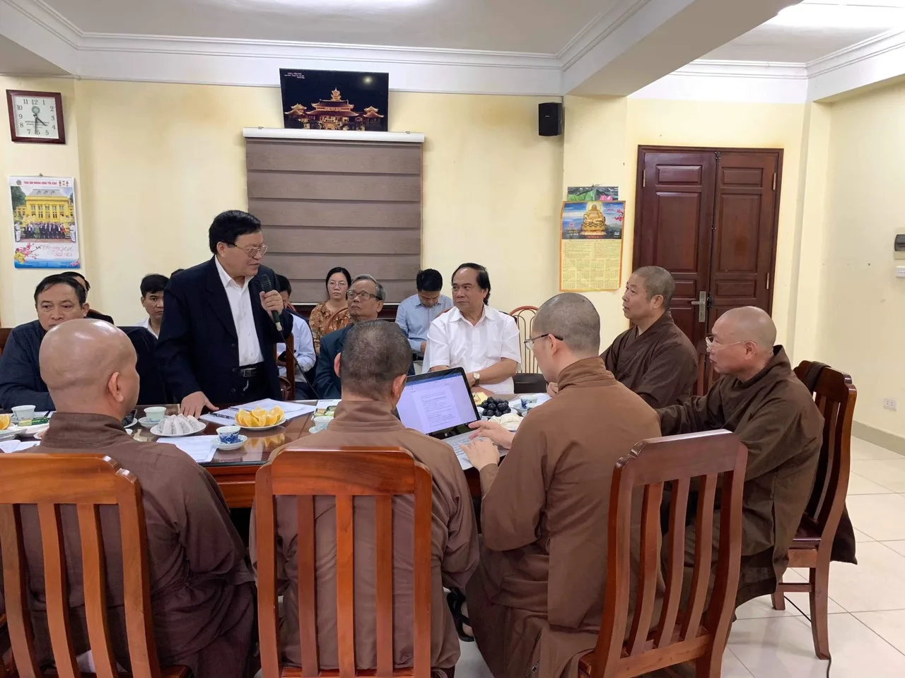 Phiên họp trù bì công tác chuẩn bị Hội thảo khoa học quốc tế PGVN tại Lào và lễ tưởng niệm cầu siêu anh hùng liệt sĩ