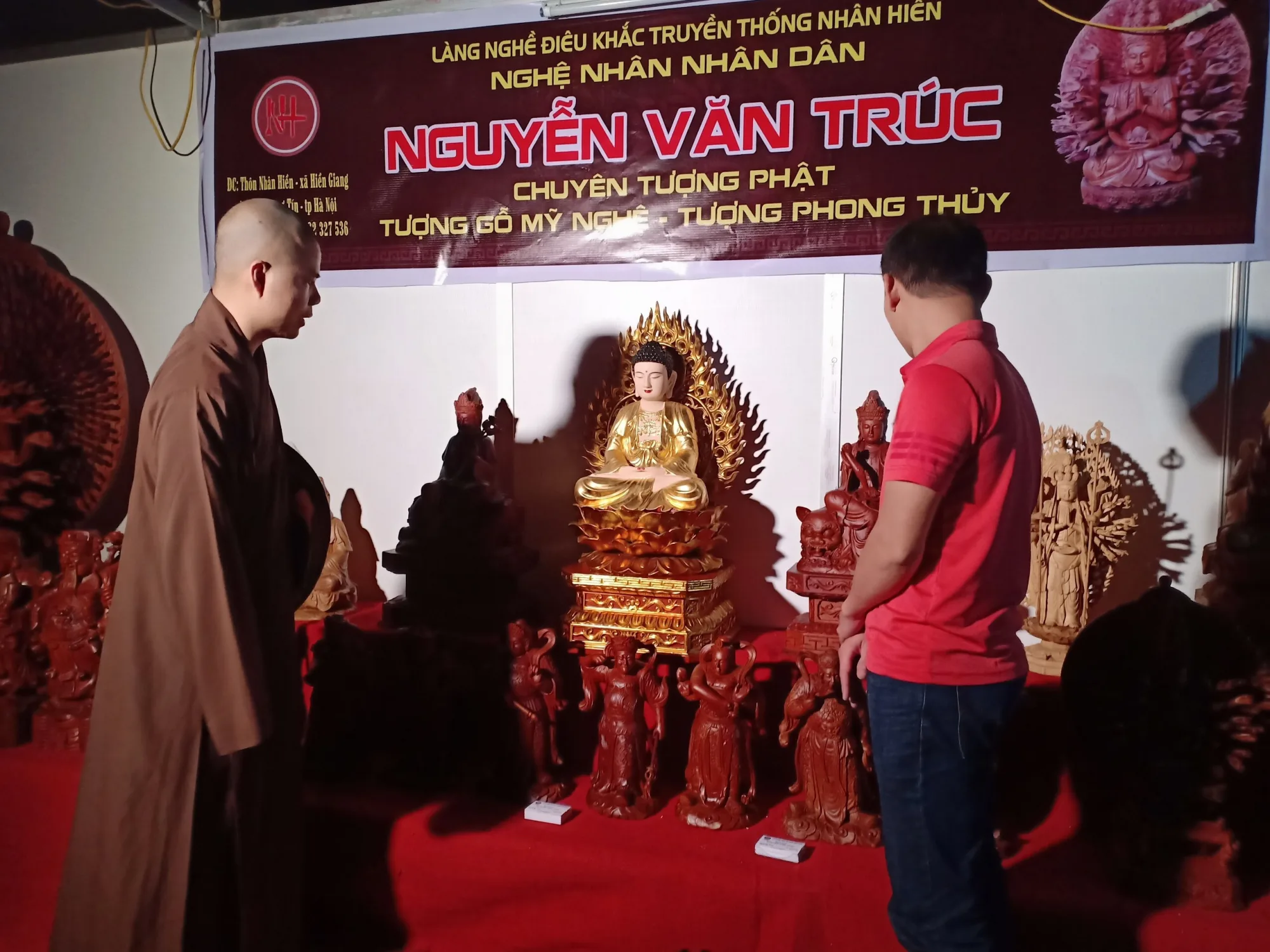 TT Trưởng Ban VHTW GHPGVN; THĂM KHU TRIỂN LÃM HỘI CHỢ VHPG TRƯỚC NGÀY KHAI MẠC