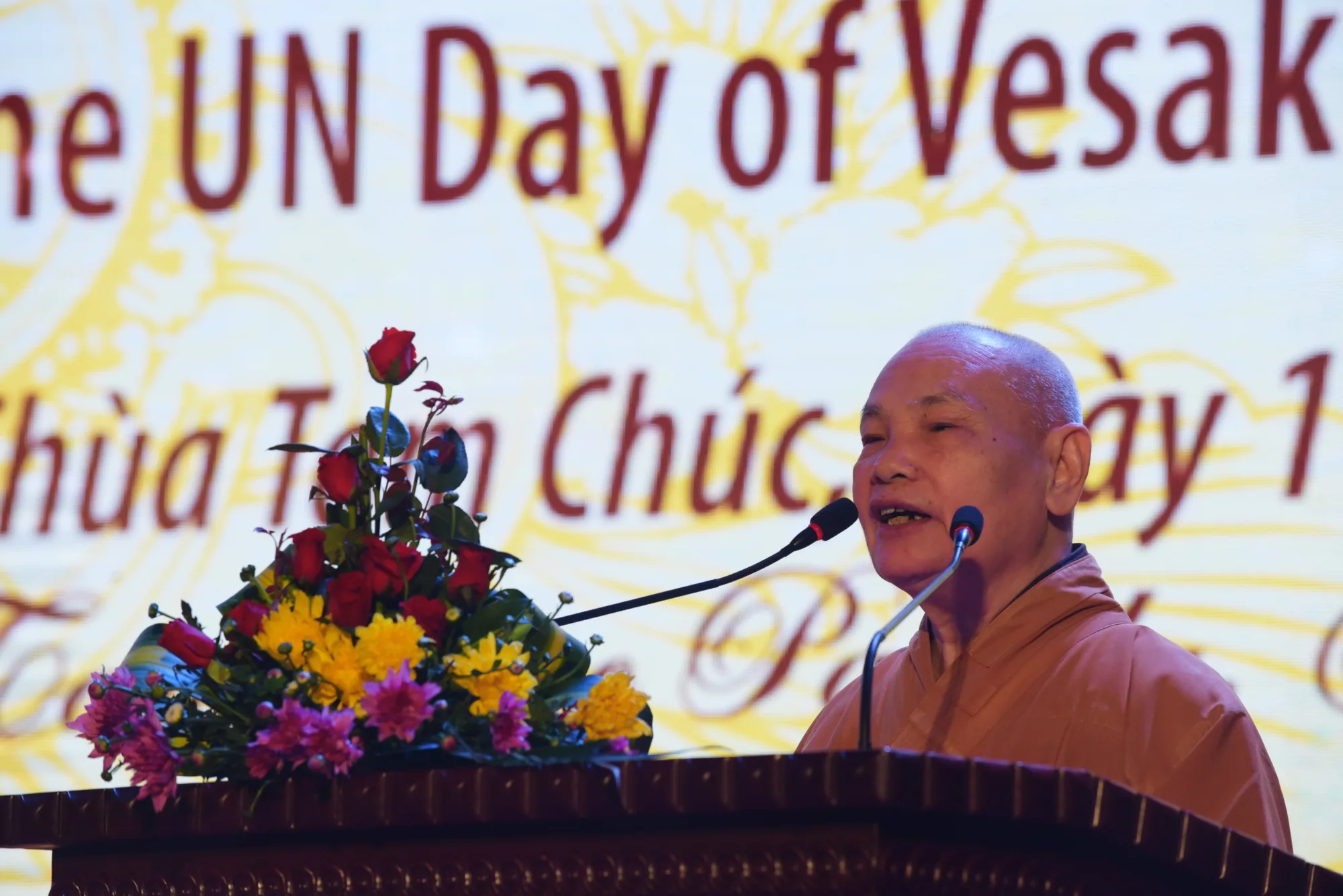 Hòa thượng Thích Thiện Nhơn, Chủ tịch Hội đồng Trị sự, Chủ tịch Ủy ban Tổ chức Quốc tế Đại lễ Vesak LHQ 2019 ban đạo từ.