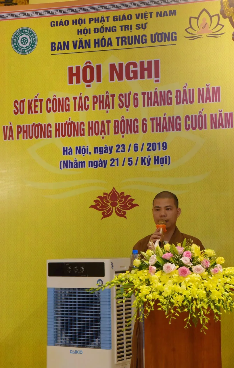 SƠ KẾT CÔNG TÁC PHẬT SỰ 6 THÁNG ĐẦU NĂM VÀ PHƯƠNG HƯỚNG HOẠT ĐỘNG 6 THÁNG CUỐI NĂM 2019 CỦA BVHTU-GHPGVN.