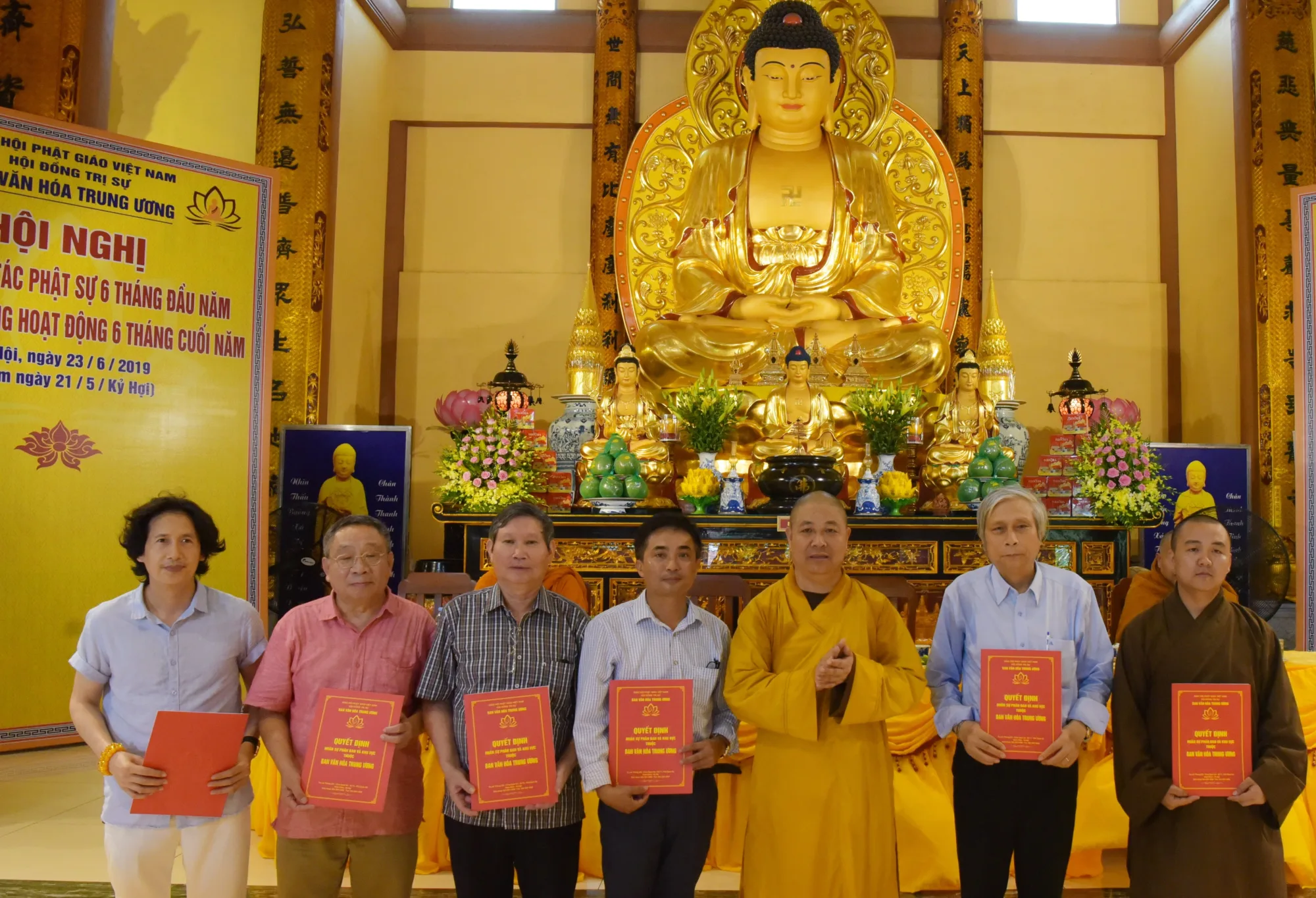 SƠ KẾT CÔNG TÁC PHẬT SỰ 6 THÁNG ĐẦU NĂM VÀ PHƯƠNG HƯỚNG HOẠT ĐỘNG 6 THÁNG CUỐI NĂM 2019 CỦA BVHTU-GHPGVN.