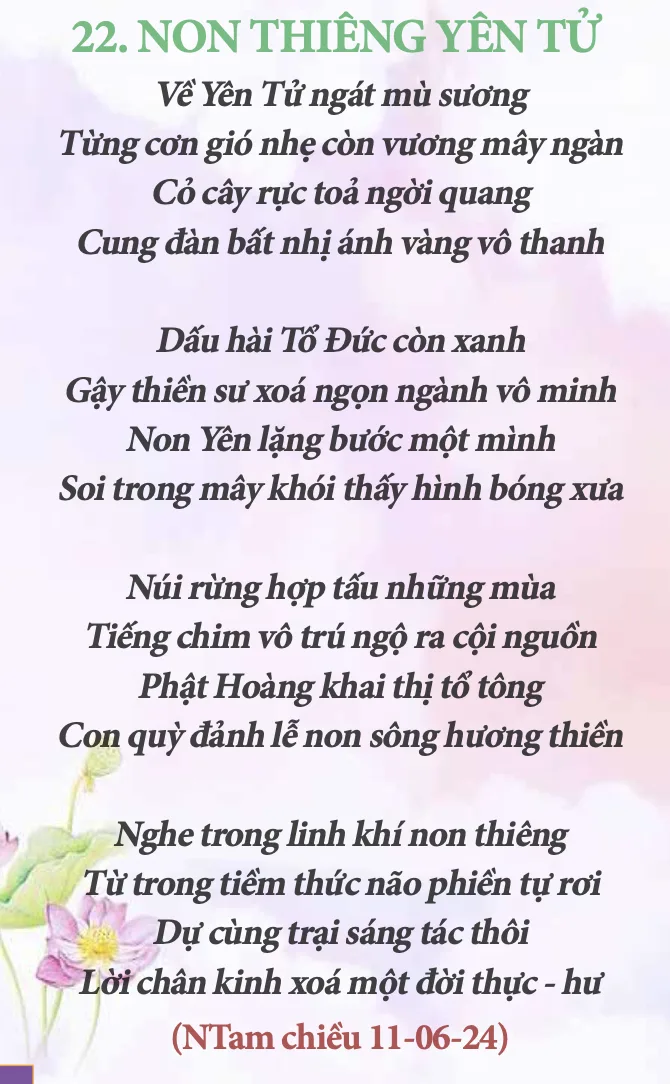 Thơ: Non Thiêng Yên Tử