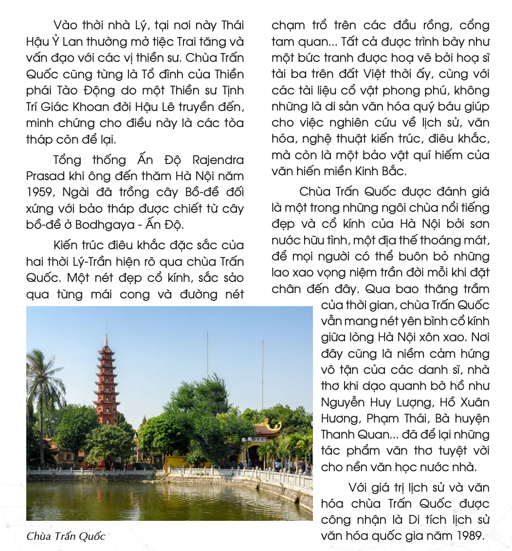 Chùa Trấn Quốc - Ngôi chùa cổ uy nghiêm giữa lòng Hà Nội