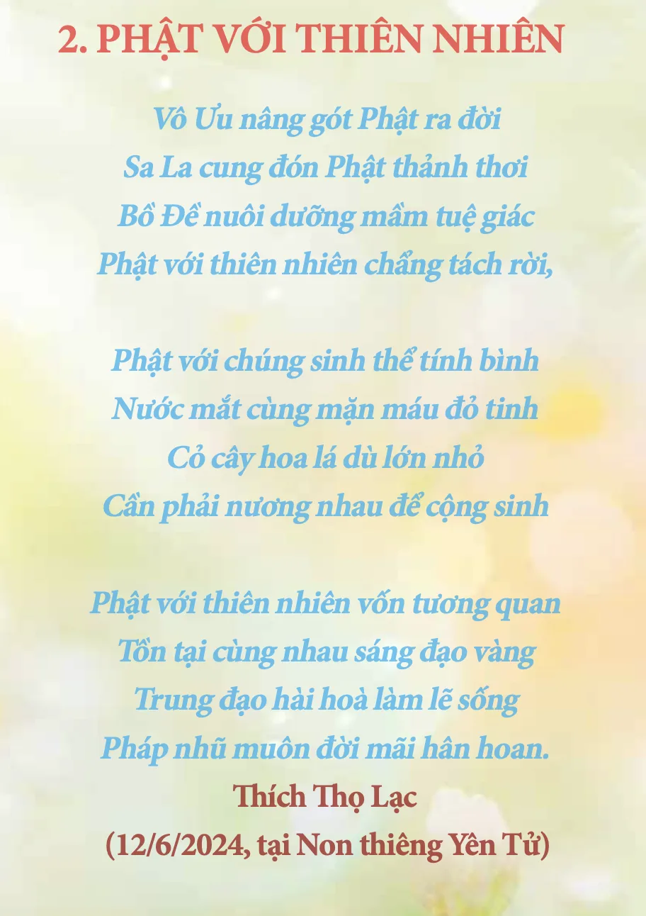 Thơ: Phật Với Thiên Nhiên