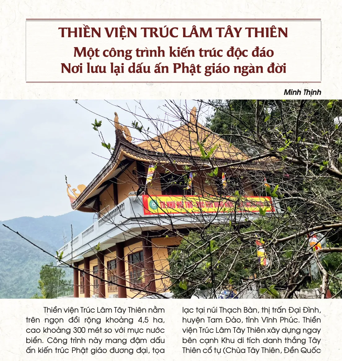 Thiền viện Trúc Lâm Tây Thiên - Một công trình kiến trúc độc đáo, nơi lưu lại dấu ấn Phật giáo ngàn đời
