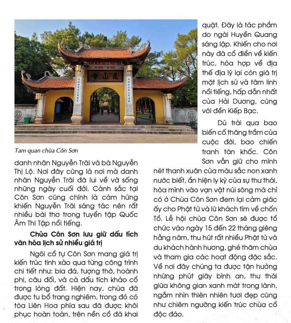 Chùa Côn Sơn - Chốn tâm linh nổi tiếng ở Hải Dương