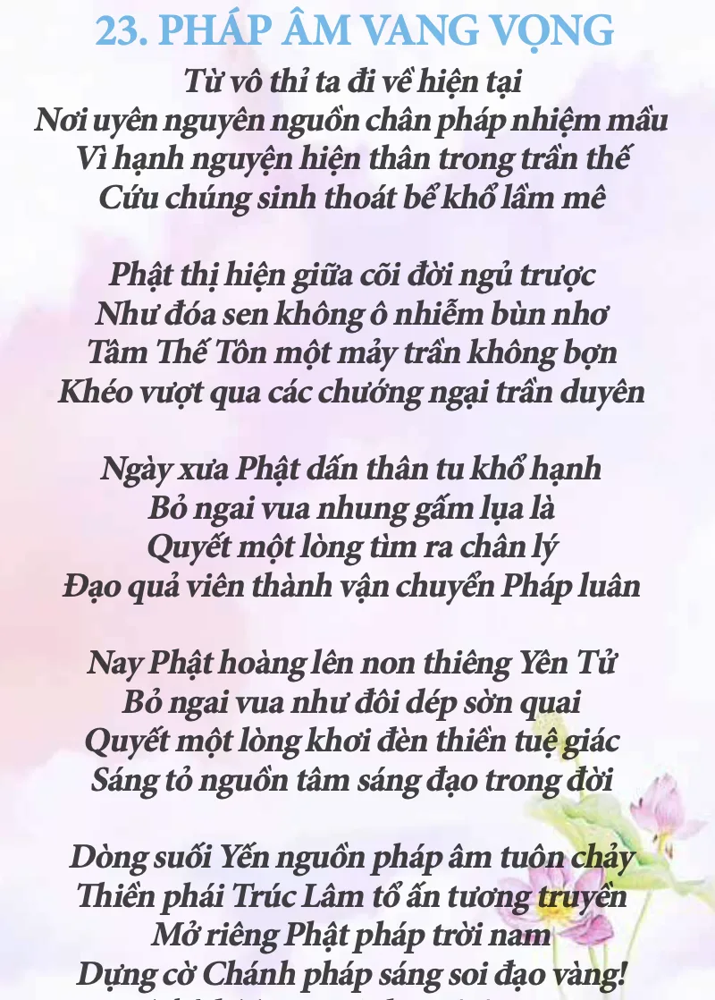 Tác giả: Thích Trung Định Nguồn:Trại Sáng tác Nghệ thuật "Sáng Đạo trong đời"