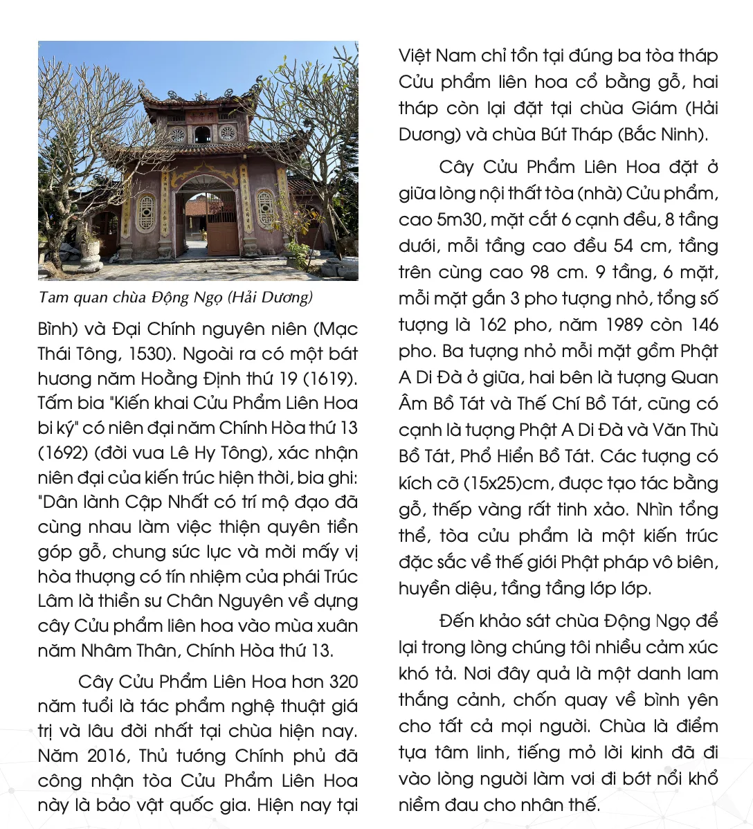 Chùa Động Ngọ - Một di tích lịch sử ở Hải Dương