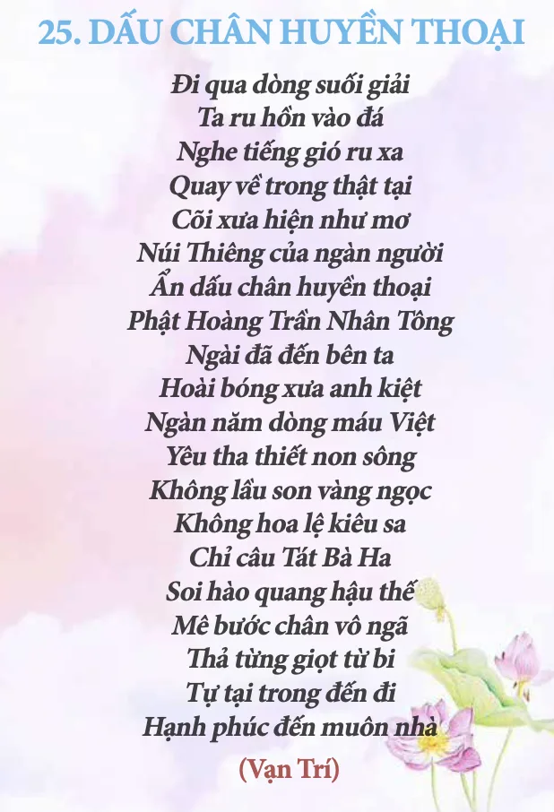Thơ: Dấu chân huyền thoại