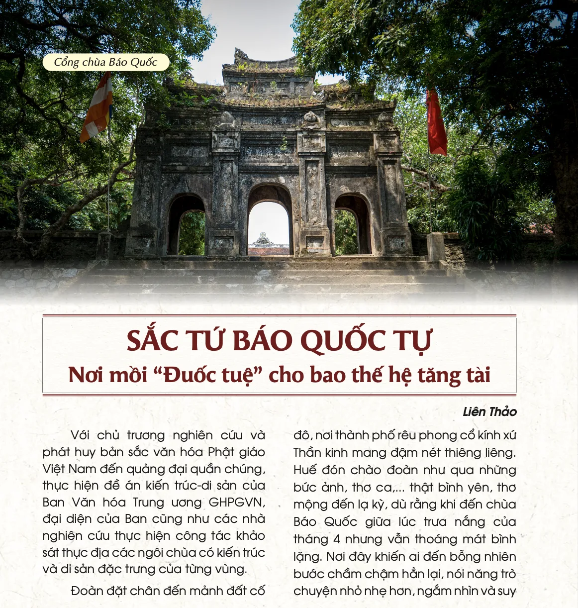 Sắc tứ Báo Quốc tự - Nơi mồi "Đuốc tuệ" cho bao thế hệ Tăng tài