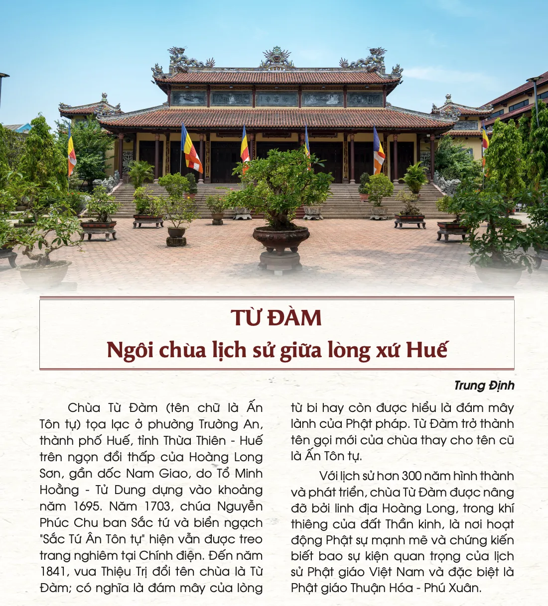 Chùa Từ Đàm - ngôi chùa lịch sử giữa lòng xứ Huế