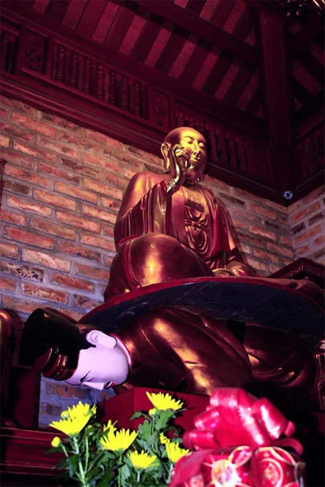 Bức "dị tượng" ở chùa Hòe Nhai.
