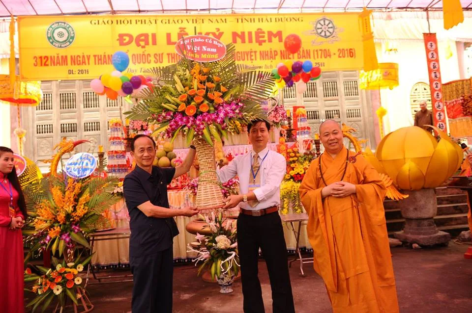 Đại lễ kỷ niệm 312 năm ngày Thánh Tổ Quốc Sư Thông Giác Nguyệt Hóa Thân