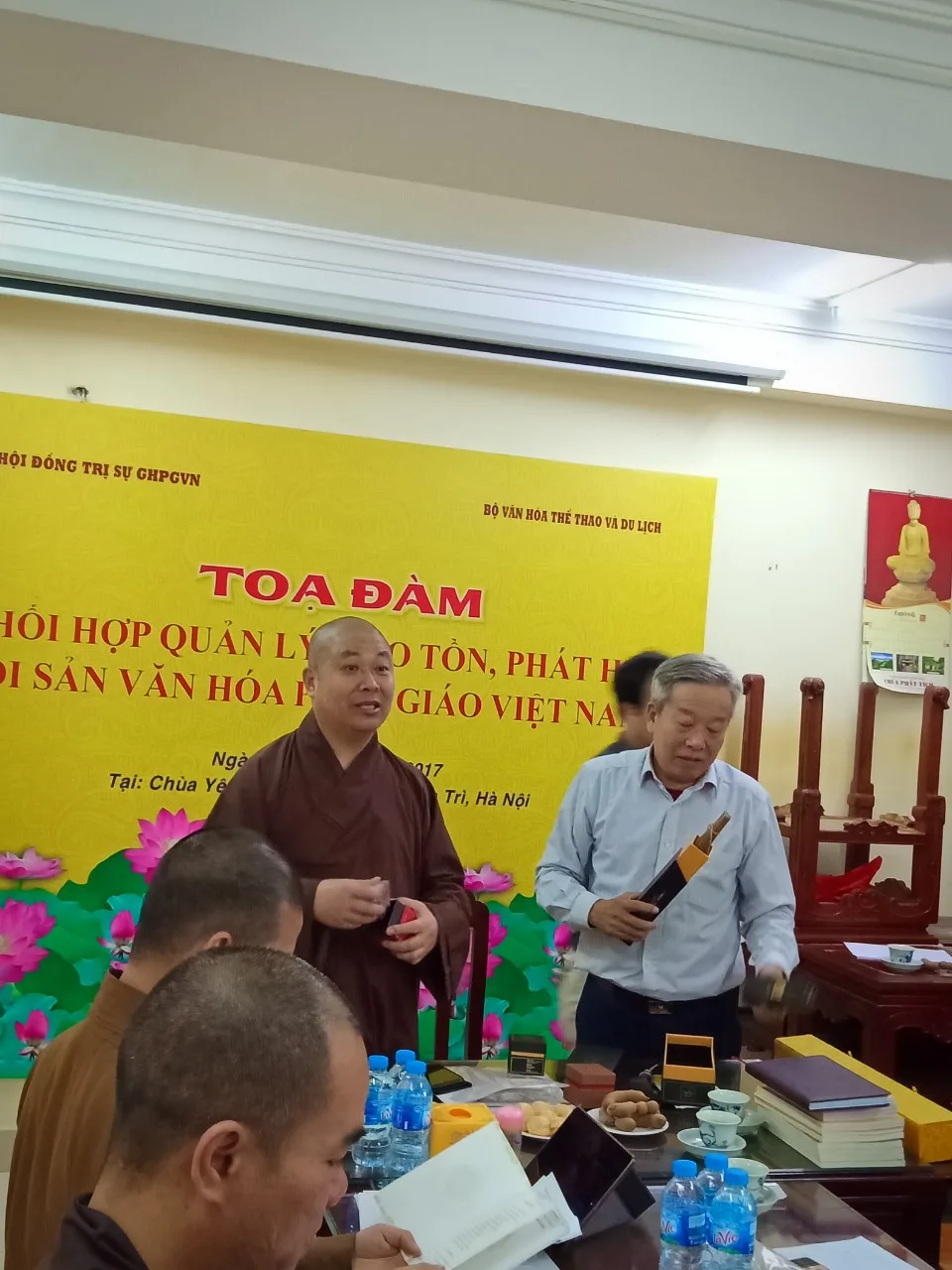 Họp ban VHTW GHPG VN khu vực miền Bắc trù bị chương trình tổng kết phật sự Ban Văn Hóa cuối năm 2018