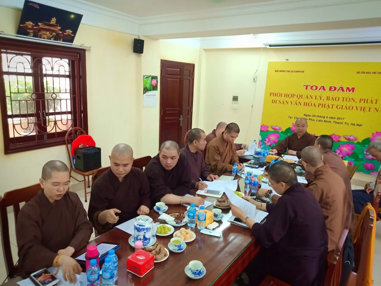 Họp ban VHTW GHPG VN khu vực miền Bắc trù bị chương trình tổng kết phật sự Ban Văn Hóa cuối năm 2018