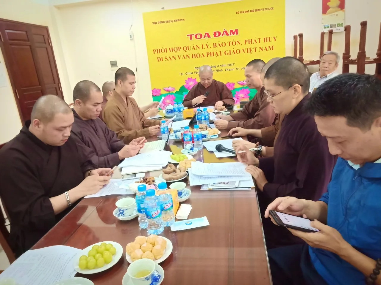 Họp ban VHTW GHPG VN khu vực miền Bắc trù bị chương trình tổng kết phật sự Ban Văn Hóa cuối năm 2018