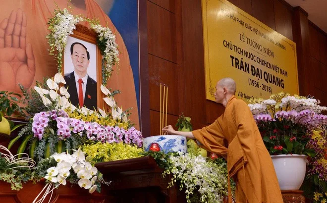 Cộng đồng phật tử cả nước tưởng niệm Chủ tịch nước Trần Đại Quang