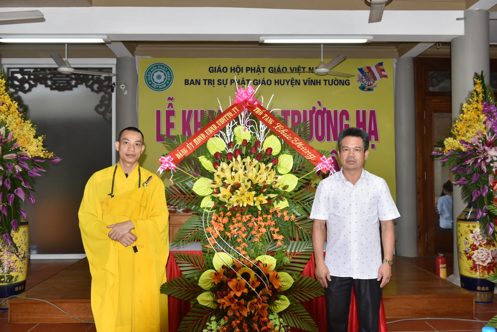 Khai pháp trương hạ chùa tùng Vân TT Thổ tang huyện Vĩnh Tường Vĩnh Phúc