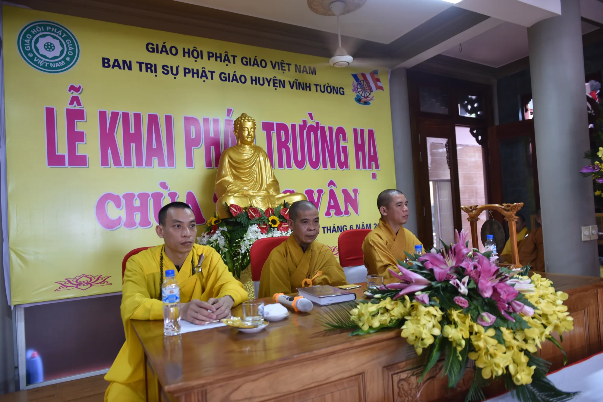 Khai pháp trương hạ chùa tùng Vân TT Thổ tang huyện Vĩnh Tường Vĩnh Phúc