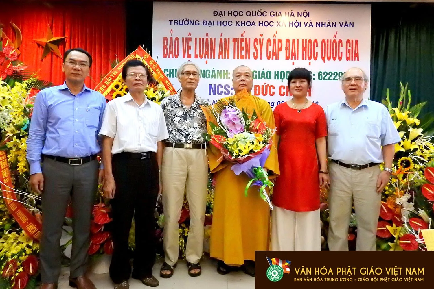 Hòa Thượng Thích Thanh Nhiễu bảo vệ thành công Luận án Tiến sĩ Tôn Giáo học