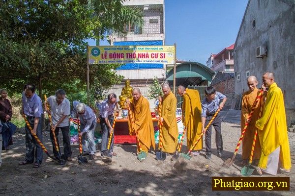 Nghệ An: Xây dựng nhà cư sĩ chùa Diệc