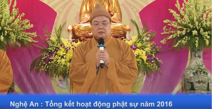 Nghệ An : Tổng kết hoạt động Phật sự năm2016