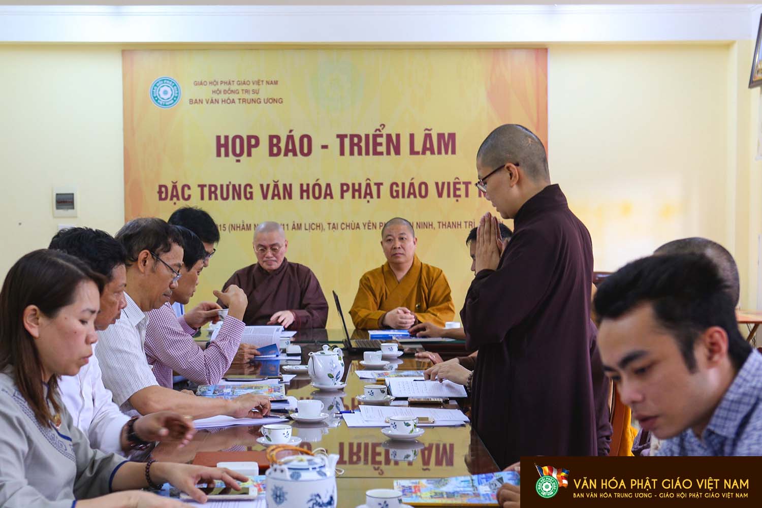 Họp triển khai kế hoạch - tổ chức triển lãm hội thảo những thành tựu 35 năm thành lập Giáo Hội Phật Giáo Việt Nam.