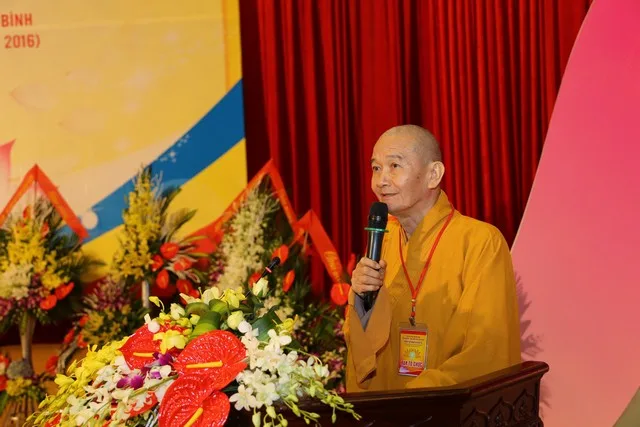 HT.Thích Thanh Hùng phát biểu khai mạc.
