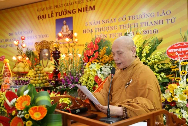 HT.Thích Thiện Nhơn dâng lời tưởng niệm của TƯGH