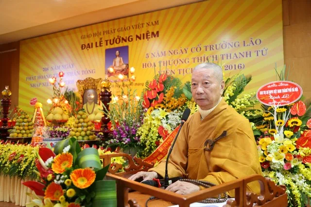 HT.Thích Trí Quảng phát biểu