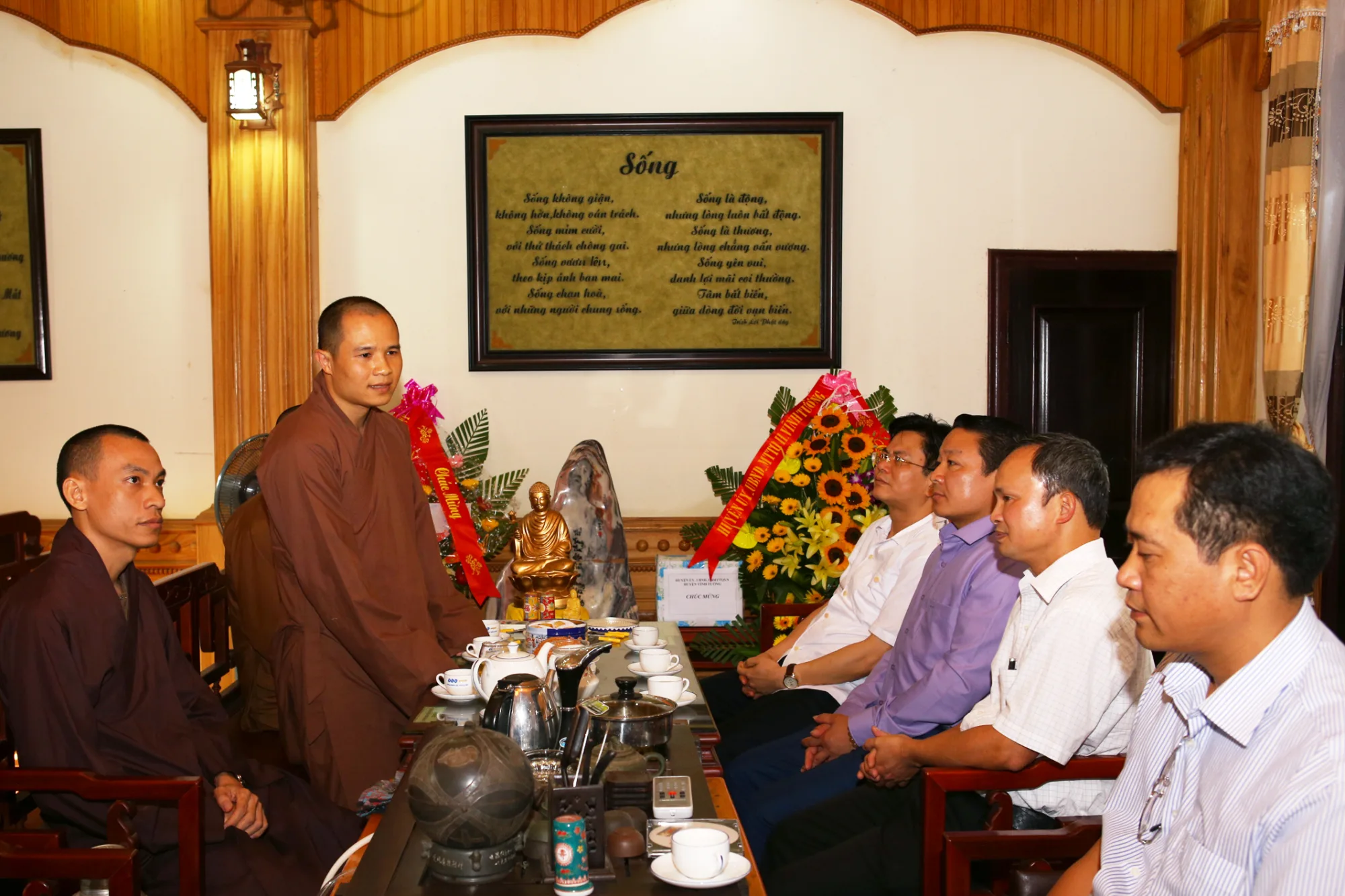 Ban Chỉ đạo Công tác Tôn giáo tỉnh Vĩnh Phúc đến thăm Ban TSPGVN huyện Vĩnh Tường, tỉnh Vĩnh Phúc