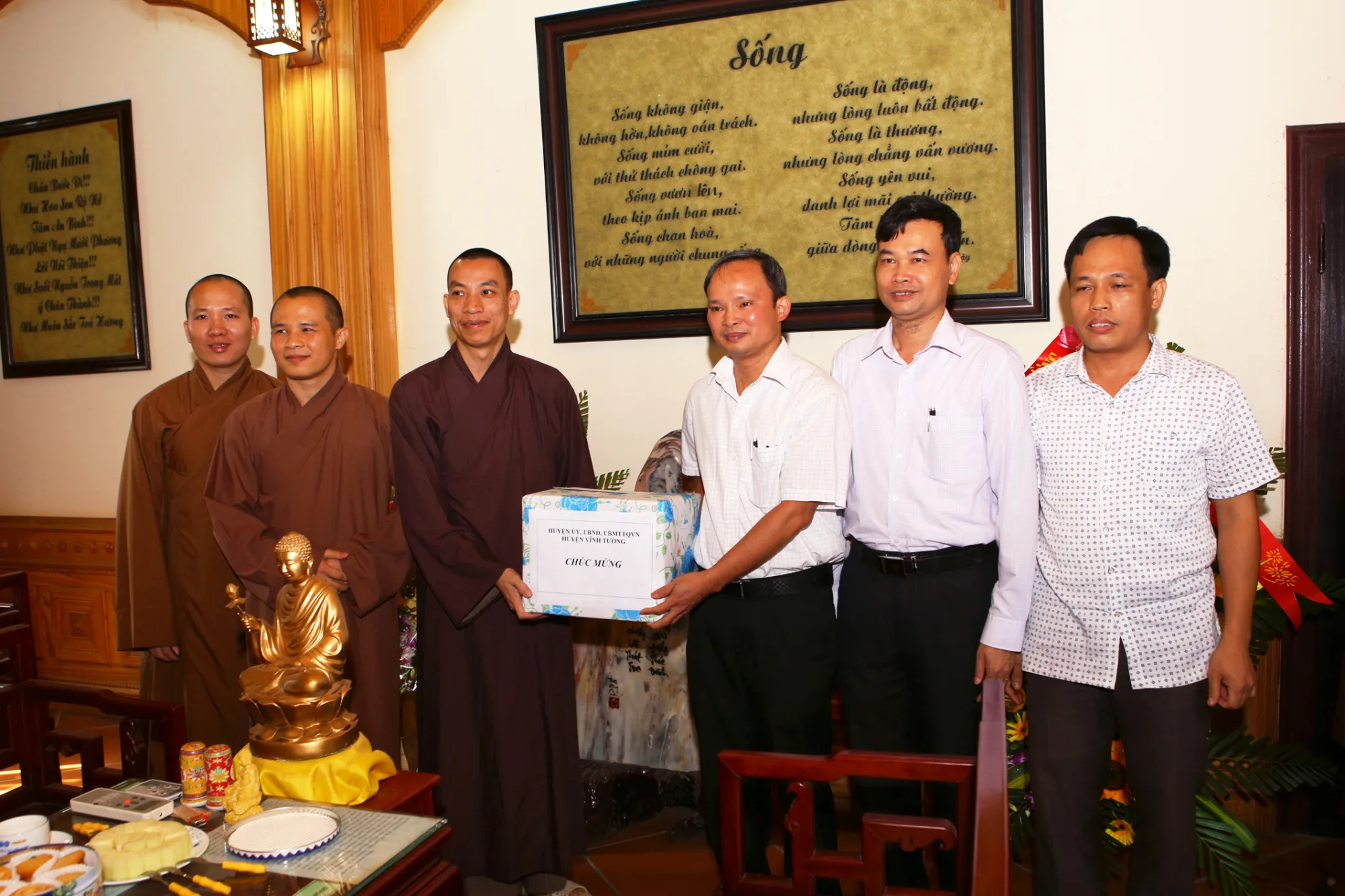 Ban Chỉ đạo Công tác Tôn giáo tỉnh Vĩnh Phúc đến thăm Ban TSPGVN huyện Vĩnh Tường, tỉnh Vĩnh Phúc