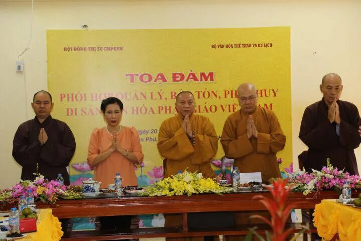 Tọa đàm "Phối hợp quản lý, bảo tồn, phát huy di sản văn hoá Phật giáo Việt Nam"