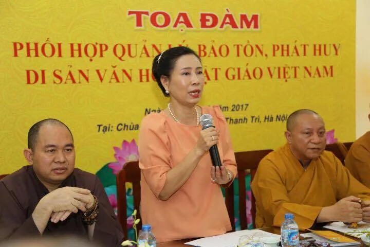 Tọa đàm "Phối hợp quản lý, bảo tồn, phát huy di sản văn hoá Phật giáo Việt Nam"