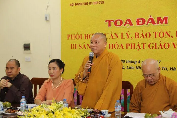 Tọa đàm "Phối hợp quản lý, bảo tồn, phát huy di sản văn hoá Phật giáo Việt Nam"