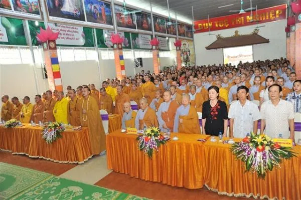 Trang nghiêm làm lễ khai giảng khóa An cư tại chùa Thanh Hà