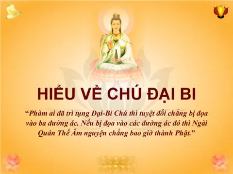 Bản dịch Chú Đại Bi ra Tiếng Việt