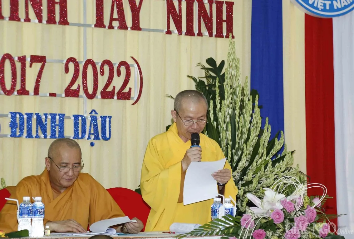 HT.Thích Niệm Thới phát biểu khai mạc