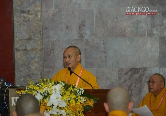HT.Thích Thanh Điện trình danh sách suy tôn Ban Thường trực HĐCM