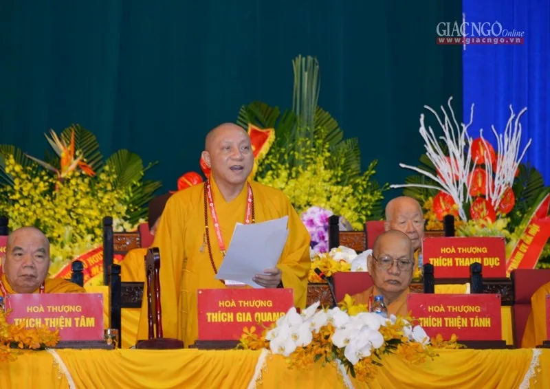 HT.Thích Gia Quang, Phó chủ tịch HĐTS bắt đầu phiên làm việc
