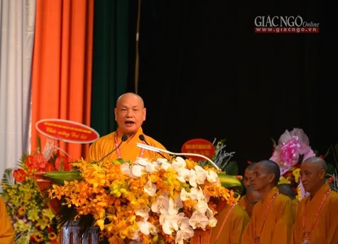 HT.Thích Thiện Nhơn phát biểu kết thúc phiên làm việc