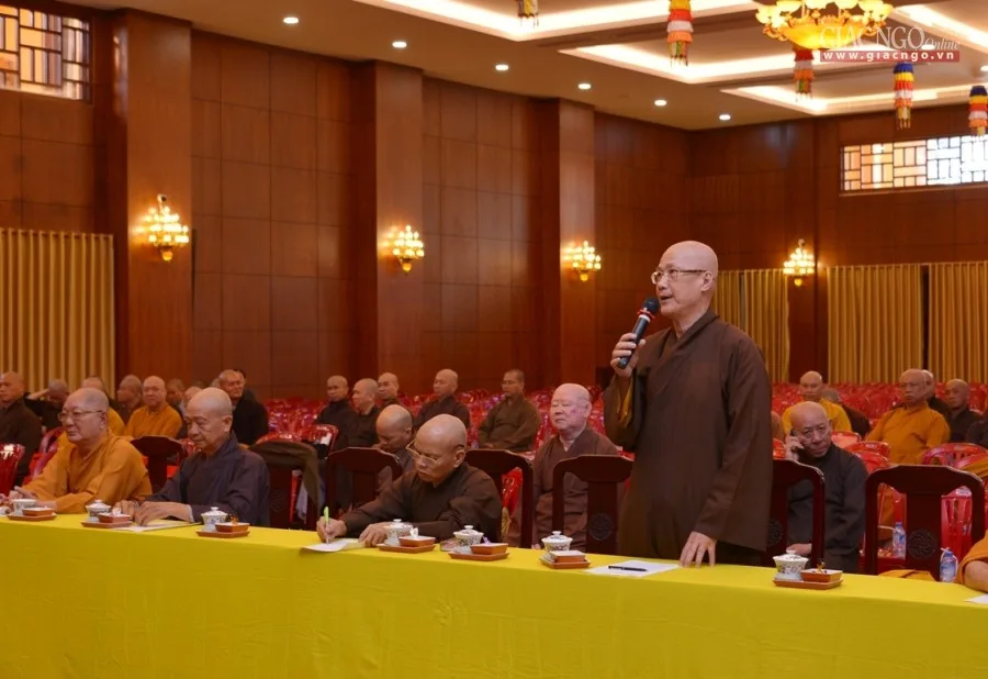 HT.Thích Chơn Không góp ý kiến về công tác thống kê Tăng Ni, tự viện