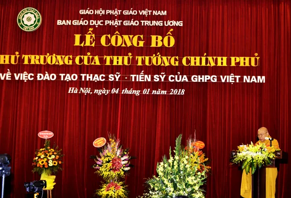 Chính phủ chấp thuận cho GHPGVN đào tạo sau Đại học
