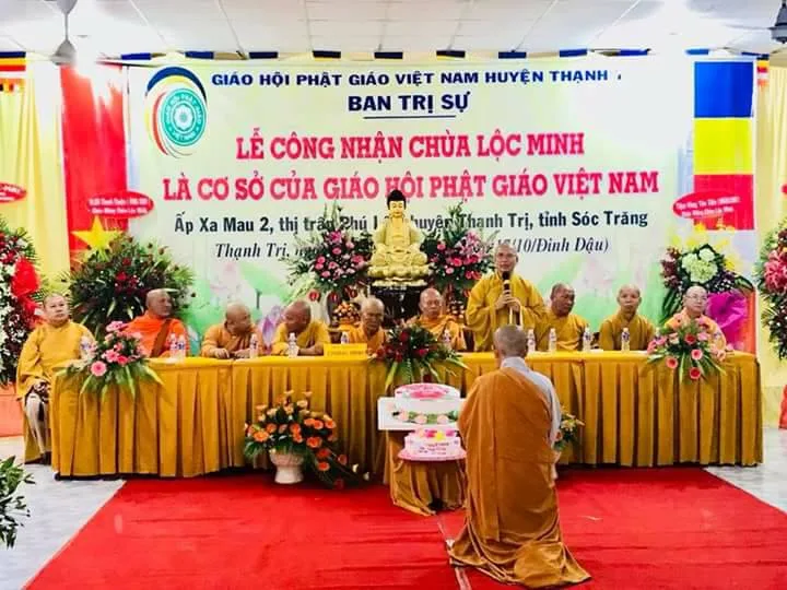 Sóc Trăng: Công nhận chùa Lộc Minh là cơ sở của GHPGVN