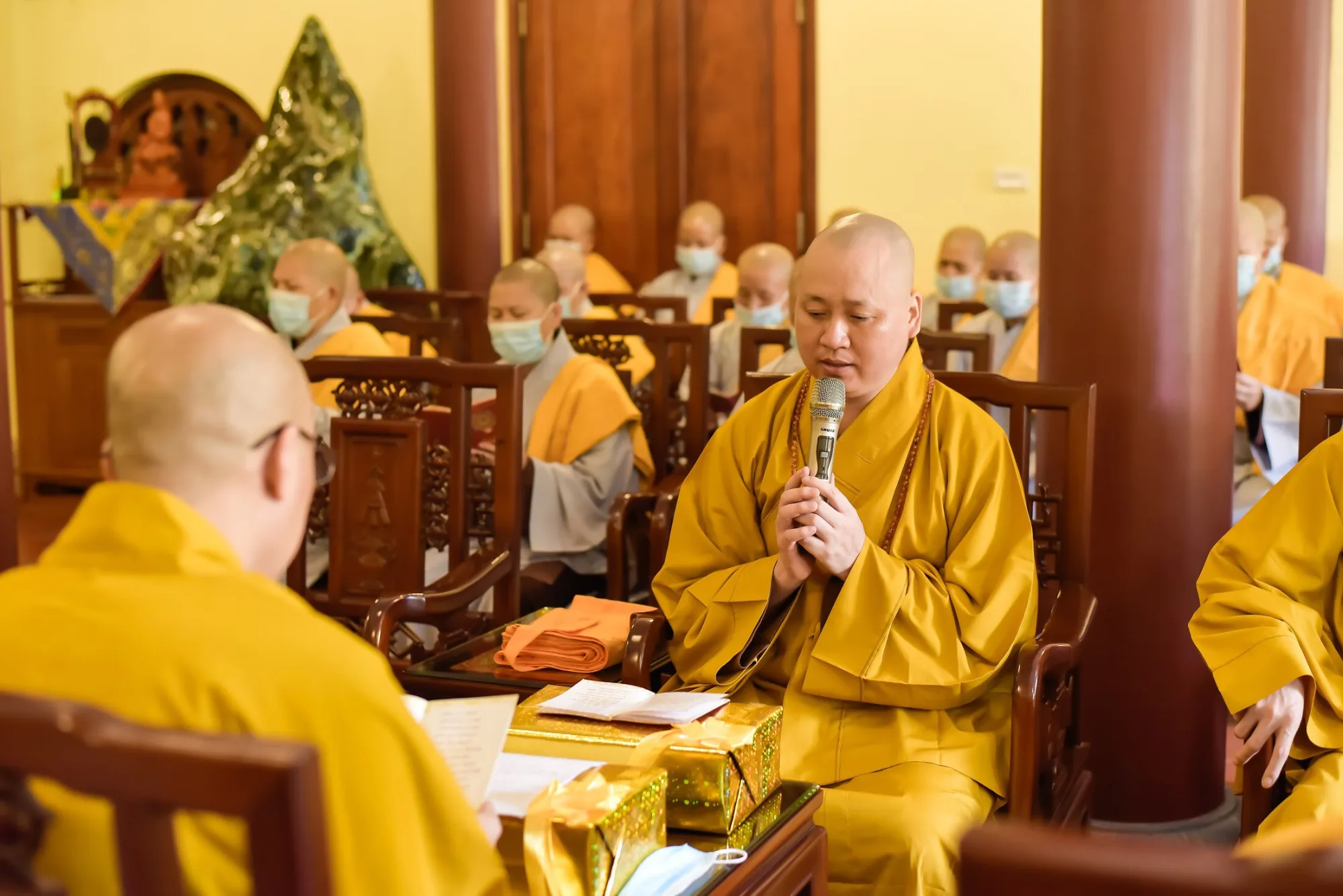 Trường hạ Hưng Khánh tổ chức lễ bế giảng lớp an cư kiết hạ 2020 & lễ dâng Y