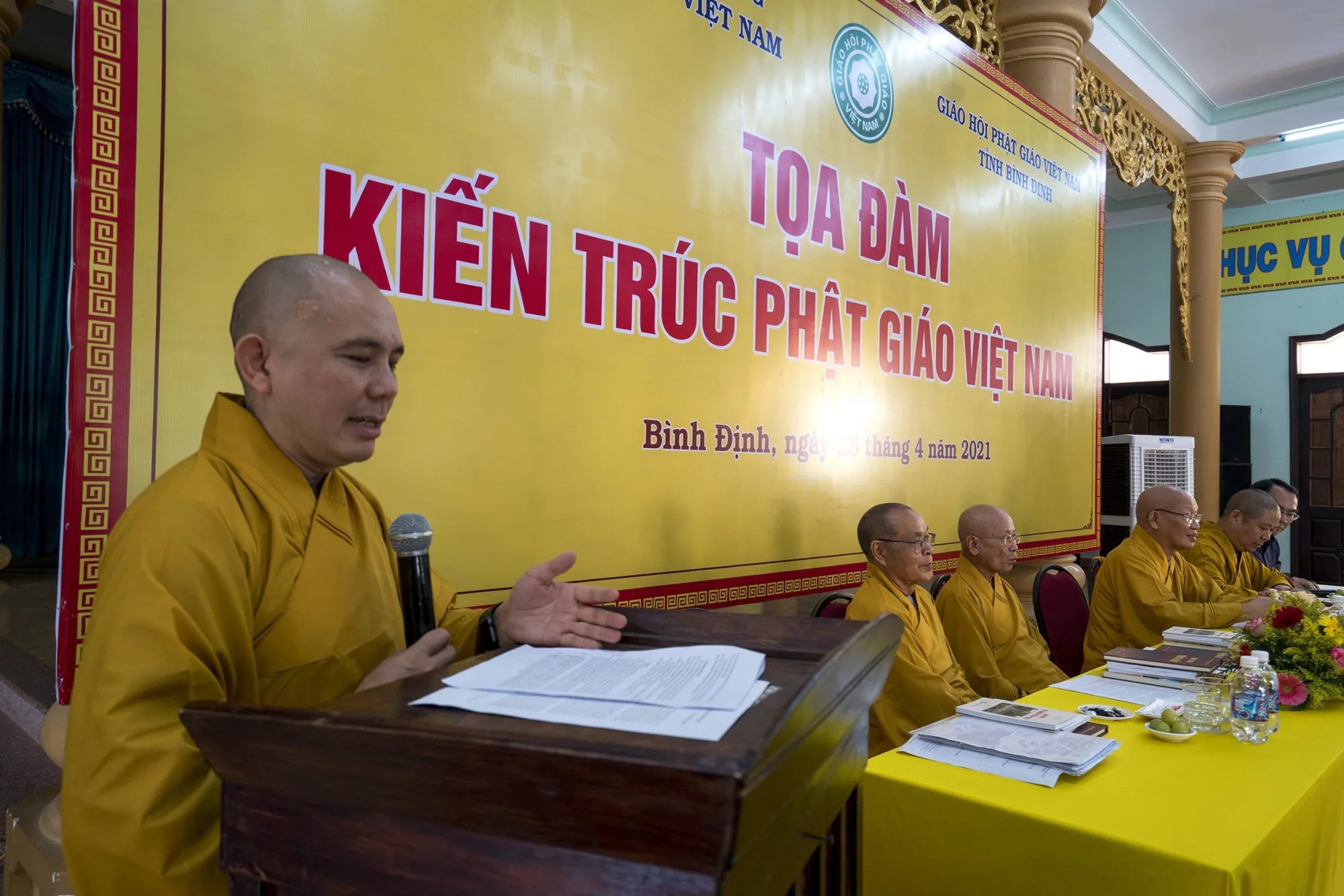 BAN VĂN HOÁ TRUNG ƯƠNG GHPG VN TOẠ ĐÀM:” ĐỀ ÁN DI SẢN KIẾN TRÚC PHẬT GIÁO TẠI TỈNH BÌNH ĐỊNH”