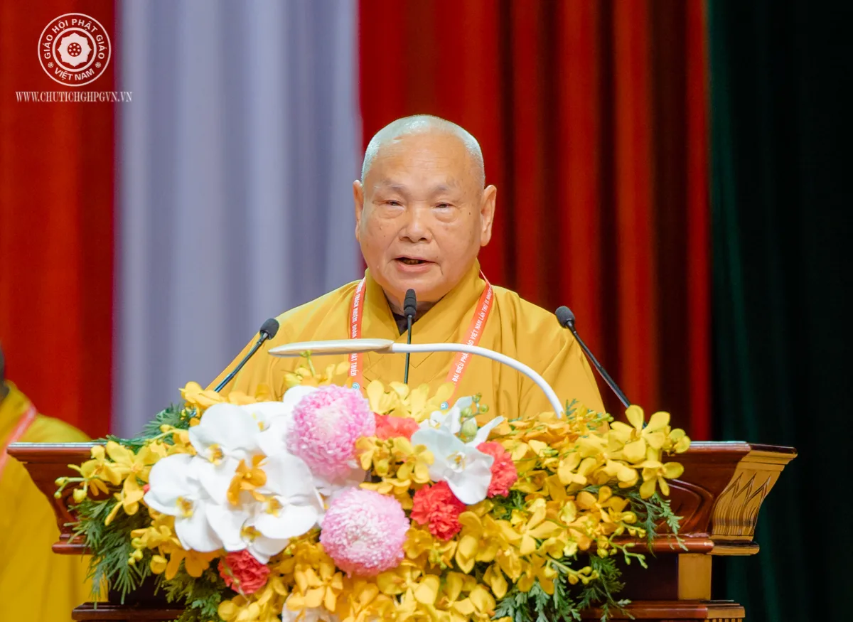 Hòa thượng Thích Thiện Nhơn, Chủ tịch HĐTS phát biểu khai mạc